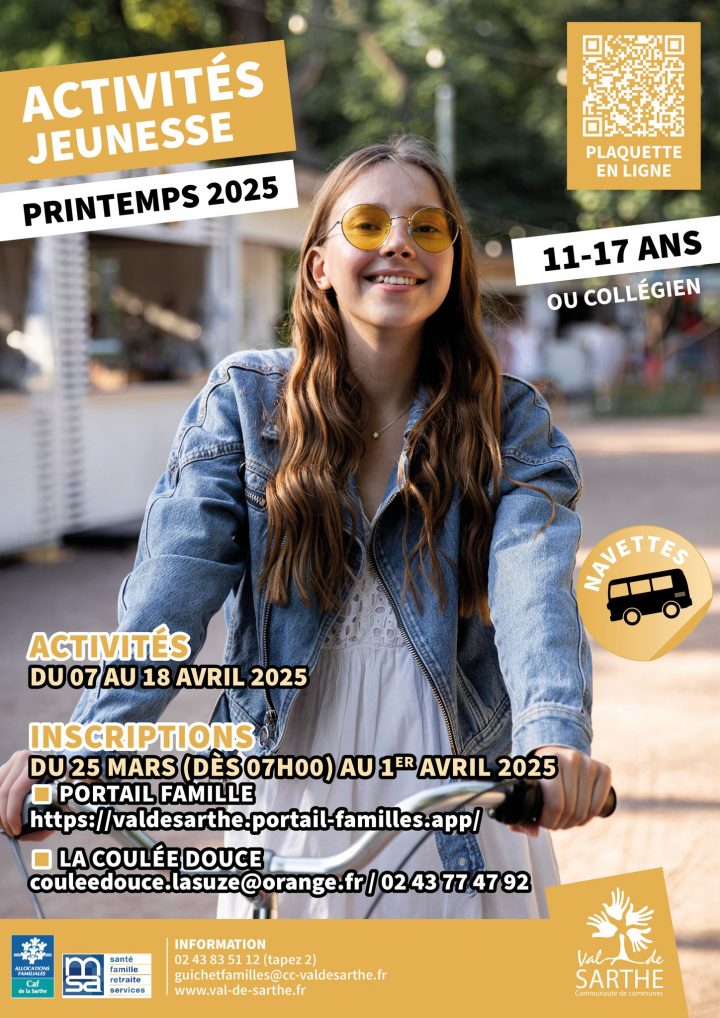 Activités jeunesse printemps 2025