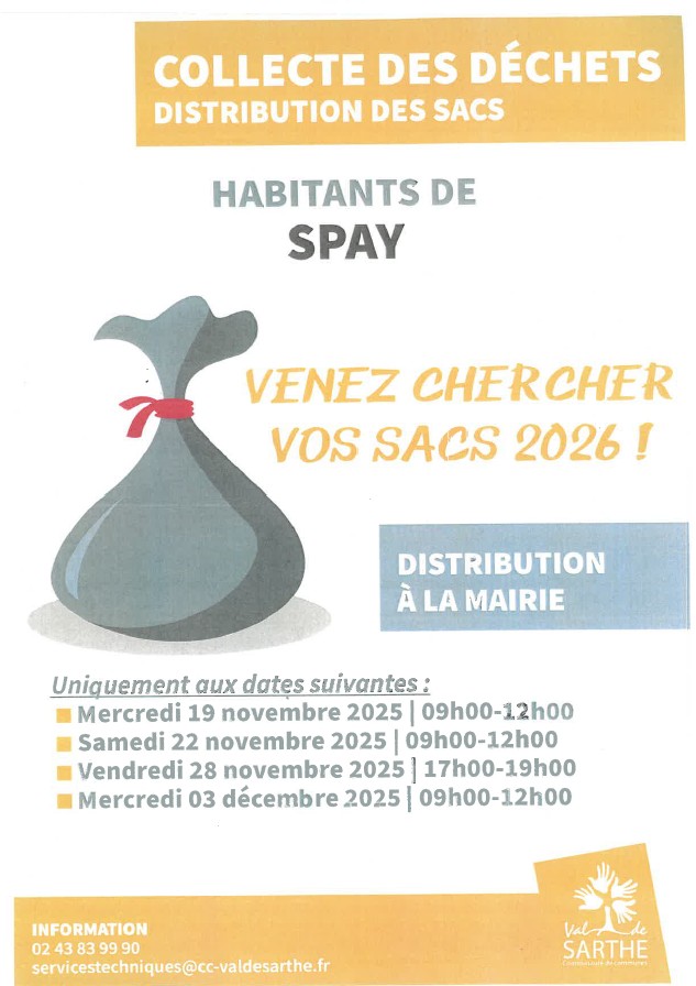 Distribution de sacs-poubelle