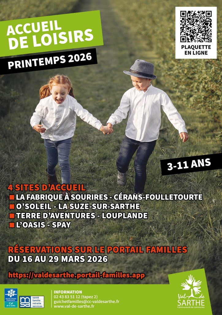 Accueil de loisirs printemps (3-11 ans)