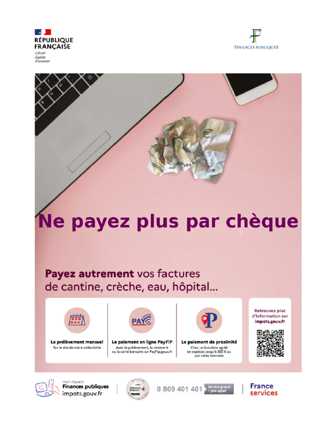 Fin du recouvrement par chèque